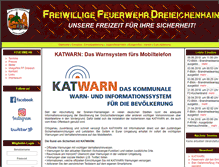 Tablet Screenshot of feuerwehr-dreieichenhain.de